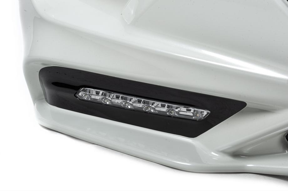 Toyota Land Cruiser Prado 150 2009-2023 Lame de pare-chocs avant TRD (2017-) Noir Photo 10