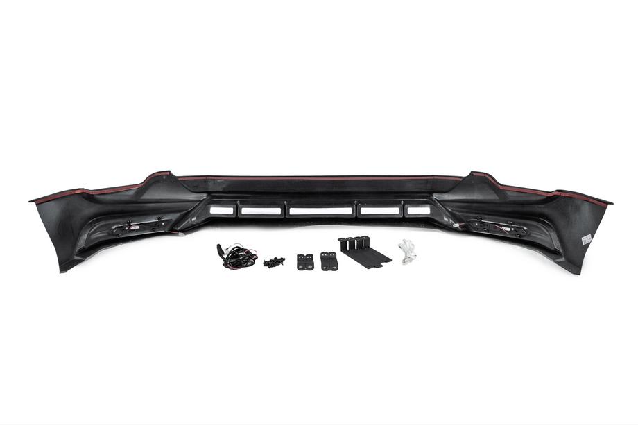 Toyota Land Cruiser Prado 150 2009-2023 Lame de pare-chocs avant TRD (2017-) Noir Photo 12