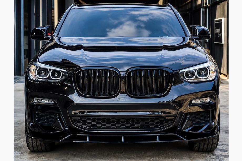 BMW X3 G01 2018- Lame avant 3D (pour M-Sport 2018-2022, noir brillant) Photo 1