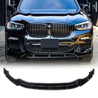 BMW X4 G02 2018- Lame avant 3D (pour M-Sport 2018-2022, noir brillant) photo 8