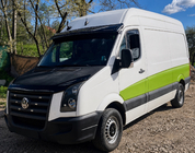 Volkswagen Crafter 2006-2016 Visière de pare-brise V-4 (noir brillant, 5mm) photo 2