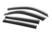 Lexus LX570/450d 2008-2022 Déflecteurs de Vitres avec Moulure Chromée Niken Luxury (2008-2015, 4 pcs) photo 2