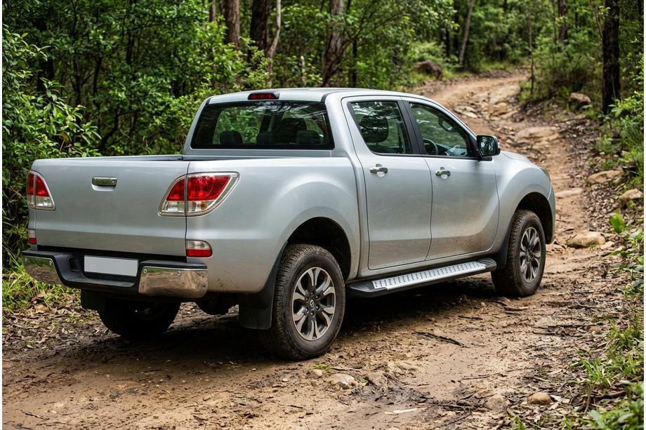 Mazda BT-50 2012- Marchepieds latéraux type X5 (2 pcs, aluminium) Image