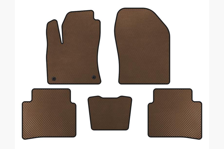 Toyota Prius 2015-2022 Tapis de sol EVA (LB, Marron) Image