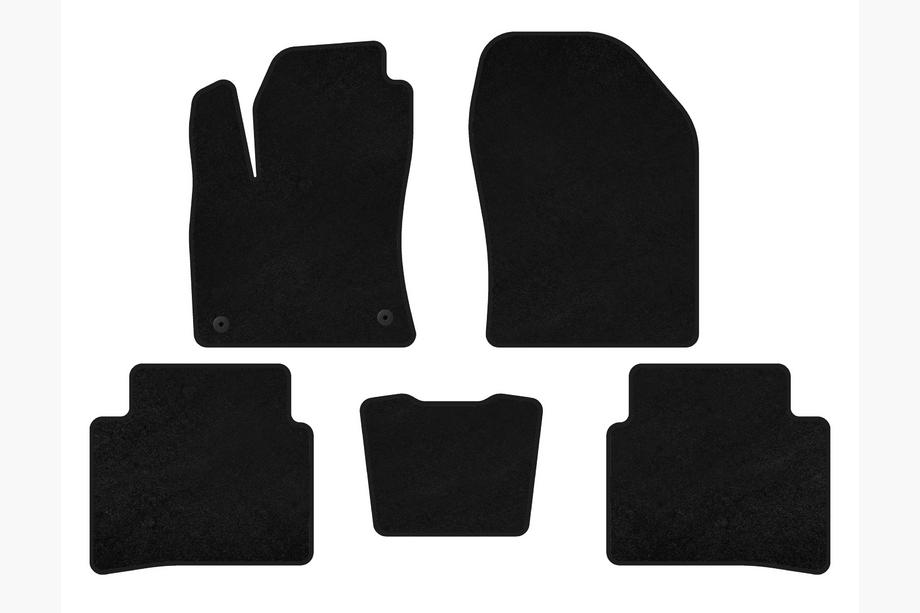 Toyota Prius 2015-2022 Tapis de sol textile Premium (LB, Noir) Photo 1
