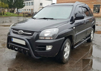 Kia Sportage 2004-2010 Pare-buffle WT003 Noir (Inox) photo 4