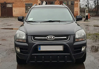 Kia Sportage 2004-2010 Pare-buffle WT003 Noir (Inox) photo 1