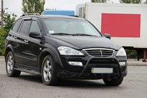 SsangYong Action 2005-2018 Pare-buffle WT004 Noir (Inox) photo 3