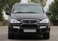 SsangYong Action 2005-2018 Pare-buffle WT004 Noir (Inox) photo 2
