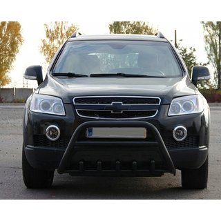 Barre Avant WT003 Noire (Inox) Chevrolet Captiva 2006-2019 photo 1