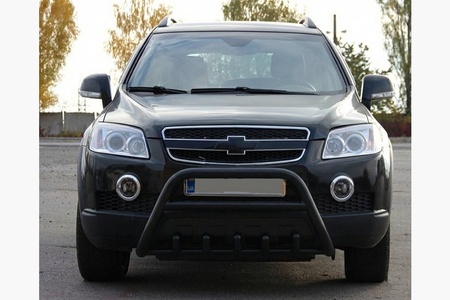 Chevrolet Captiva 2006-2019 Barre Avant WT003 Noire (Inox) Image