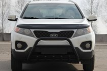 Kia Sorento II XM 2009-2014 Pare-buffle WT003 Noir (Inox) photo 1