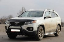 Kia Sorento II XM 2009-2014 Pare-buffle WT003 Noir (Inox) photo 2