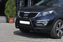 Kia Sportage 2010-2015 Pare-buffle WT003 Noir (Inox) photo 1