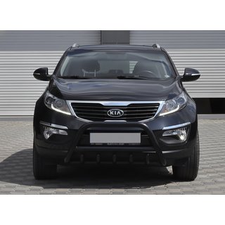 Pare-buffle WT003 Noir (Inox) Kia Sportage 2010-2015 photo 3