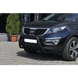 Pare-buffle WT003 Noir (Inox) Kia Sportage 2010-2015 photo 1