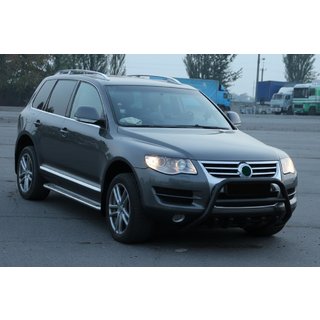 Pare-buffle WT003 Black Special (Inox) Volkswagen Touareg 2002–2010 photo 3