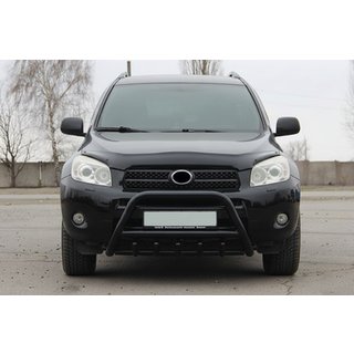 Pare-buffle WT003 Noir Inox Toyota Rav 4 2006-2013 photo 3