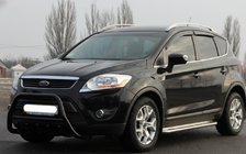 Ford Kuga 2008-2013 Pare-buffle WT003 Noir (Inox) photo 1