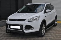 Ford Kuga/Escape 2013-2019 Pare-buffle WT003 Noir (Inox) photo 1