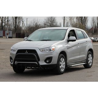 Pare-buffle WT003 Noir (Inox) Mitsubishi ASX 2010-2023 photo 3