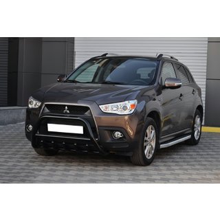 Pare-buffle WT003 Noir (Inox) Mitsubishi ASX 2010-2023 photo 4