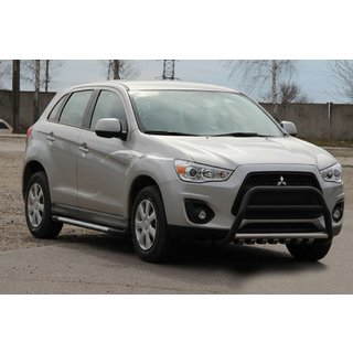 Pare-buffle WT003 Noir (Inox) Mitsubishi ASX 2010-2023 photo 1