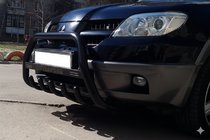 Mitsubishi Outlander 2001-2006 Pare-buffle WT004 Noir (Inox) photo 5