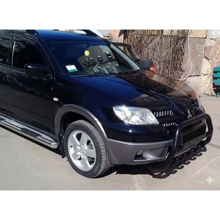 Pare-buffle WT004 Noir (Inox) Mitsubishi Outlander 2001-2006 photo 4