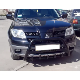Pare-buffle WT004 Noir (Inox) Mitsubishi Outlander 2001-2006 photo 1