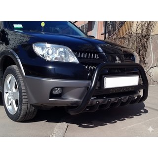 Pare-buffle WT004 Noir (Inox) Mitsubishi Outlander 2001-2006 photo 3