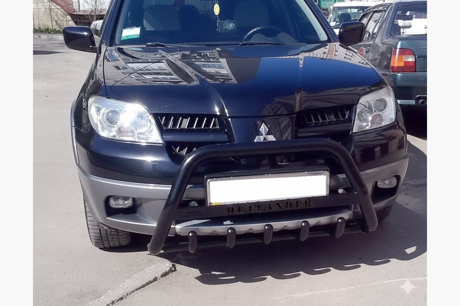 Mitsubishi Outlander 2001-2006 Pare-buffle WT004 Noir (Inox) Image