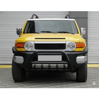 Pare-buffle WT003 Noir Inox Toyota FJ Cruiser 2006-2022 photo 1