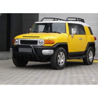 Pare-buffle WT003 Noir Inox Toyota FJ Cruiser 2006-2022 photo 3