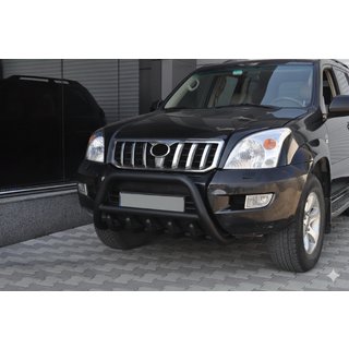 Pare-buffle bas WT003 Noir (Inox) Toyota Land Cruiser Prado 120 2002-2009 photo 1