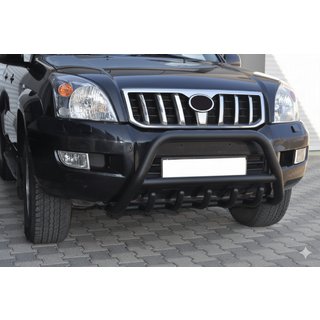 Pare-buffle bas WT003 Noir (Inox) Toyota Land Cruiser Prado 120 2002-2009 photo 3