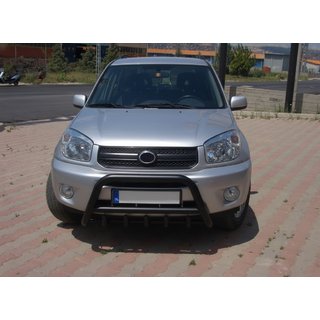 Pare-buffle WT003 Noir Inox Toyota Rav 4 2001-2005 photo 1