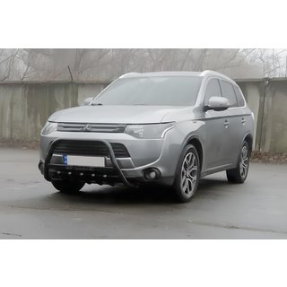 Pare-buffle WT004 Noir (Inox) Mitsubishi Outlander 2012-2021 photo 4