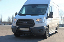 Ford Transit 2014- Pare-buffle WT003 Noir (Inox) photo 3