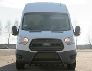 Ford Transit 2014- Pare-buffle WT003 Noir (Inox) photo 2