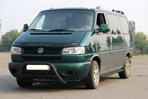 Volkswagen T4 Caravelle/Multivan 1990–2003 Pare-buffle WT004 Noir (Inox) photo 2