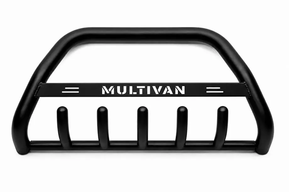 Volkswagen T4 Caravelle/Multivan 1990–2003 Pare-buffle WT004 Noir (Inox) Photo 6