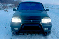 Chevrolet Niva 1998-2020 Pare-buffle WT004 Noir (Inox) photo 2