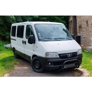Pare-buffle WT003 Noir (Inox) Peugeot Boxer 1994-2006 photo 1