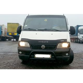 Pare-buffle WT003 Noir (Inox) Peugeot Boxer 1994-2006 photo 2