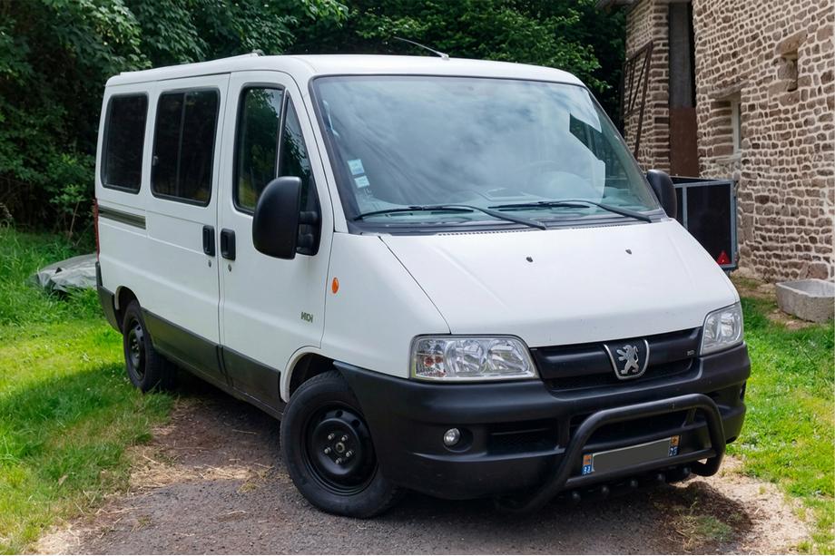 Peugeot Boxer 1994-2006 Pare-buffle WT003 Noir (Inox) Image