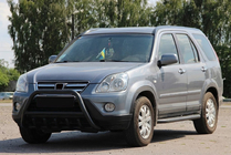 Honda CRV 2001-2006 Pare-buffle WT003 Noir (Inox) photo 1