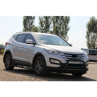 Barre Avant WT003 Noire (Inox) Hyundai Santa Fe 3 2012-2018 photo 4