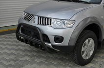 Mitsubishi L200 2006-2015 Pare-buffle WT003 Noir (Inox) photo 1