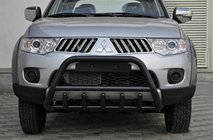 Mitsubishi L200 2006-2015 Pare-buffle WT003 Noir (Inox) photo 3